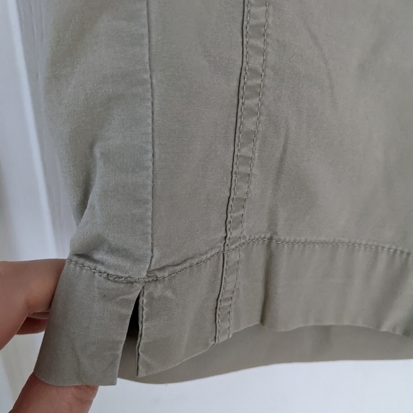 Mec hiking trail outdoor cotton blend shorts beige stone color size 10 T7 - Picture 2 of 10